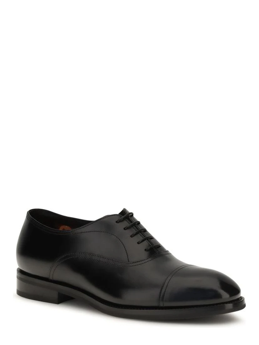 Black Calf Leather Bos Taurus Oxfords And Derbies