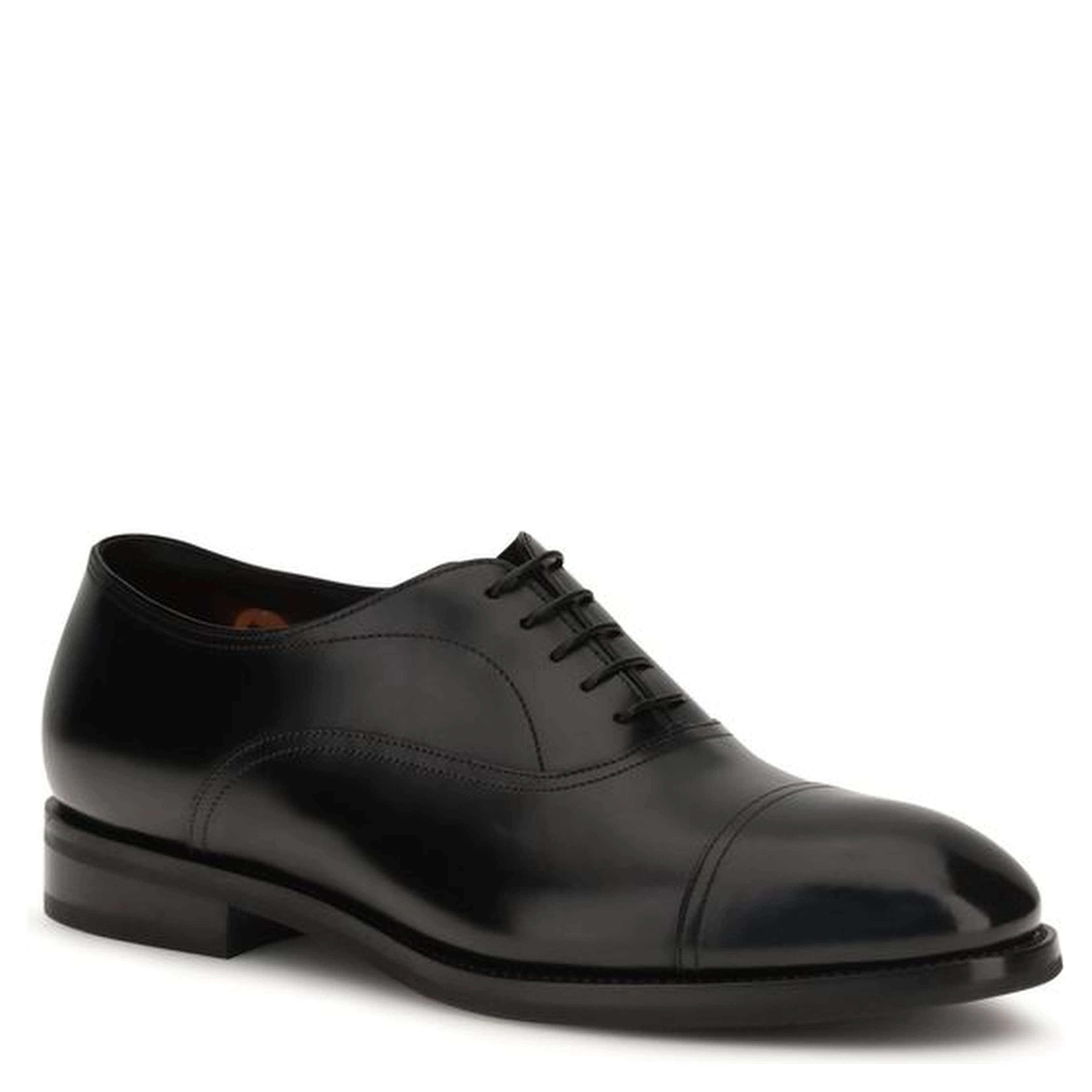 Black Calf Leather Bos Taurus Oxfords And Derbies