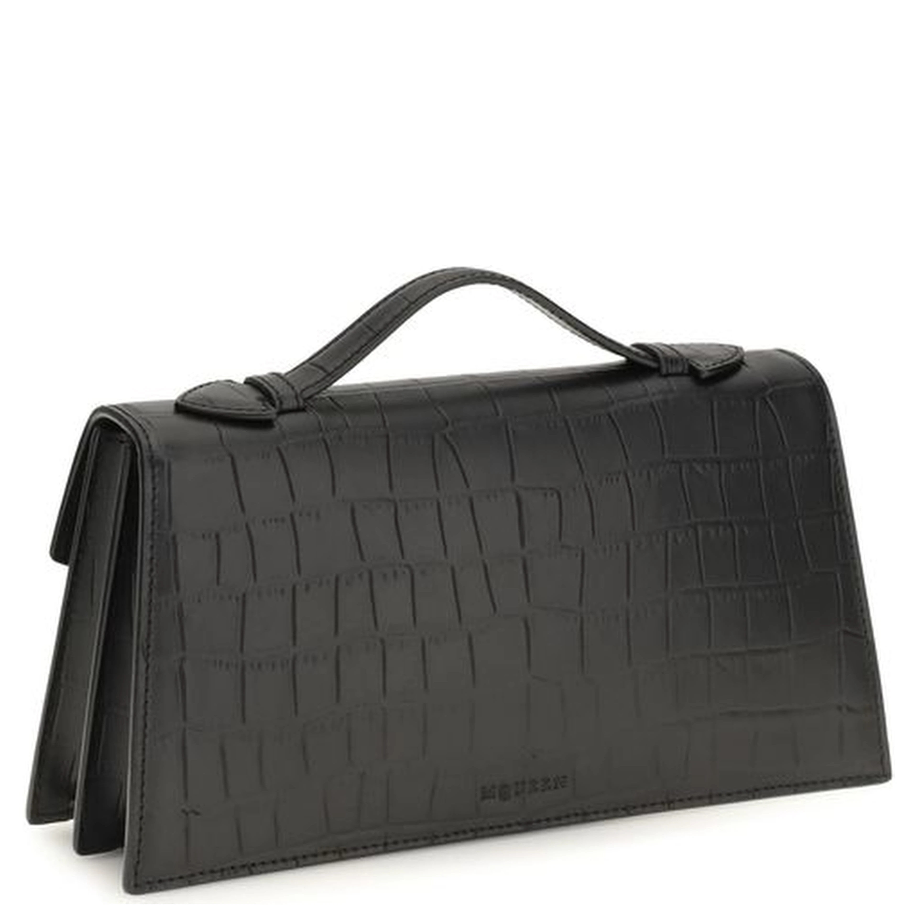 Black Calf Leather Bos Taurus Shoulder Bag
