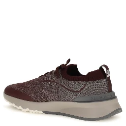 Bordeaux Cotton Athletic Sneakers
