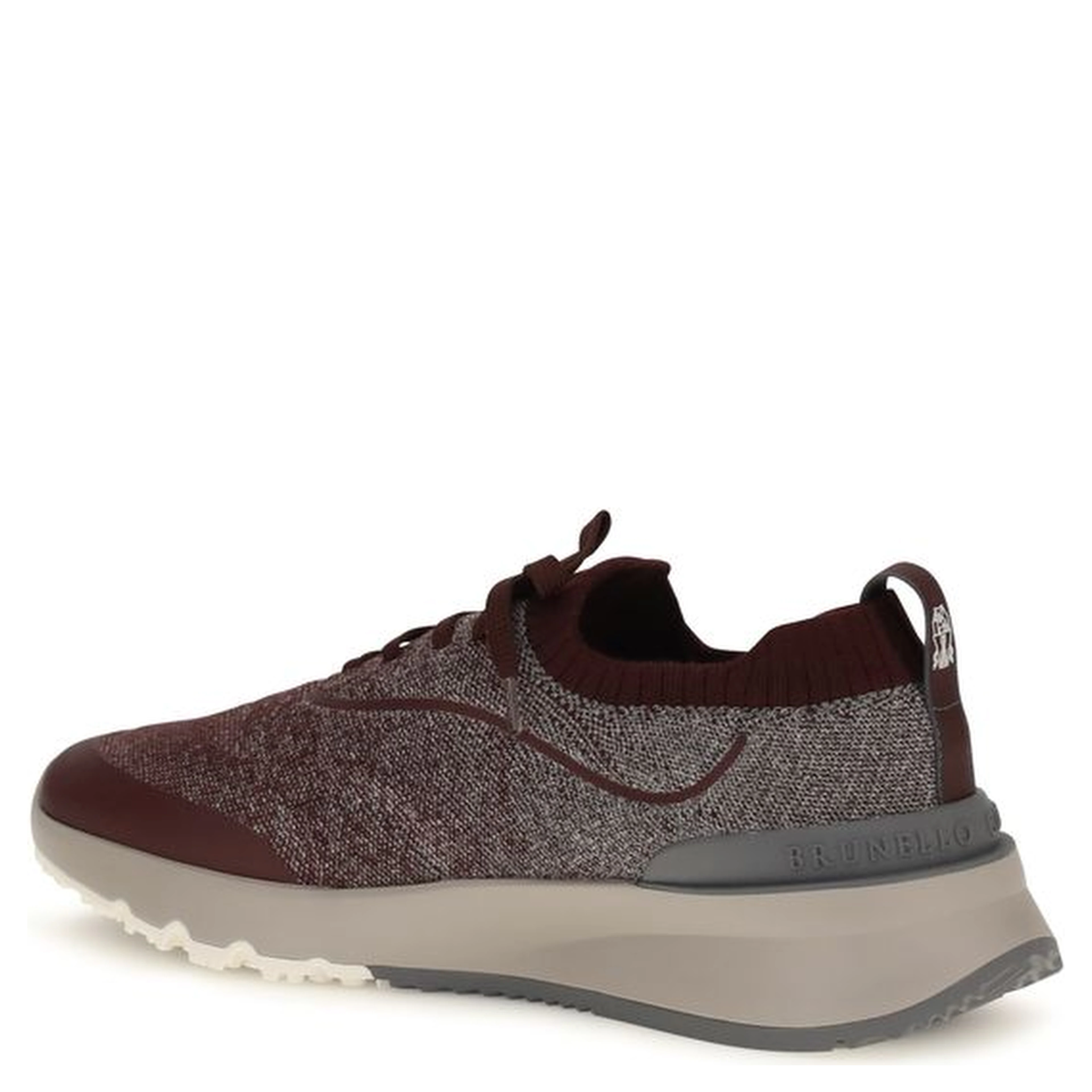Bordeaux Cotton Athletic Sneakers