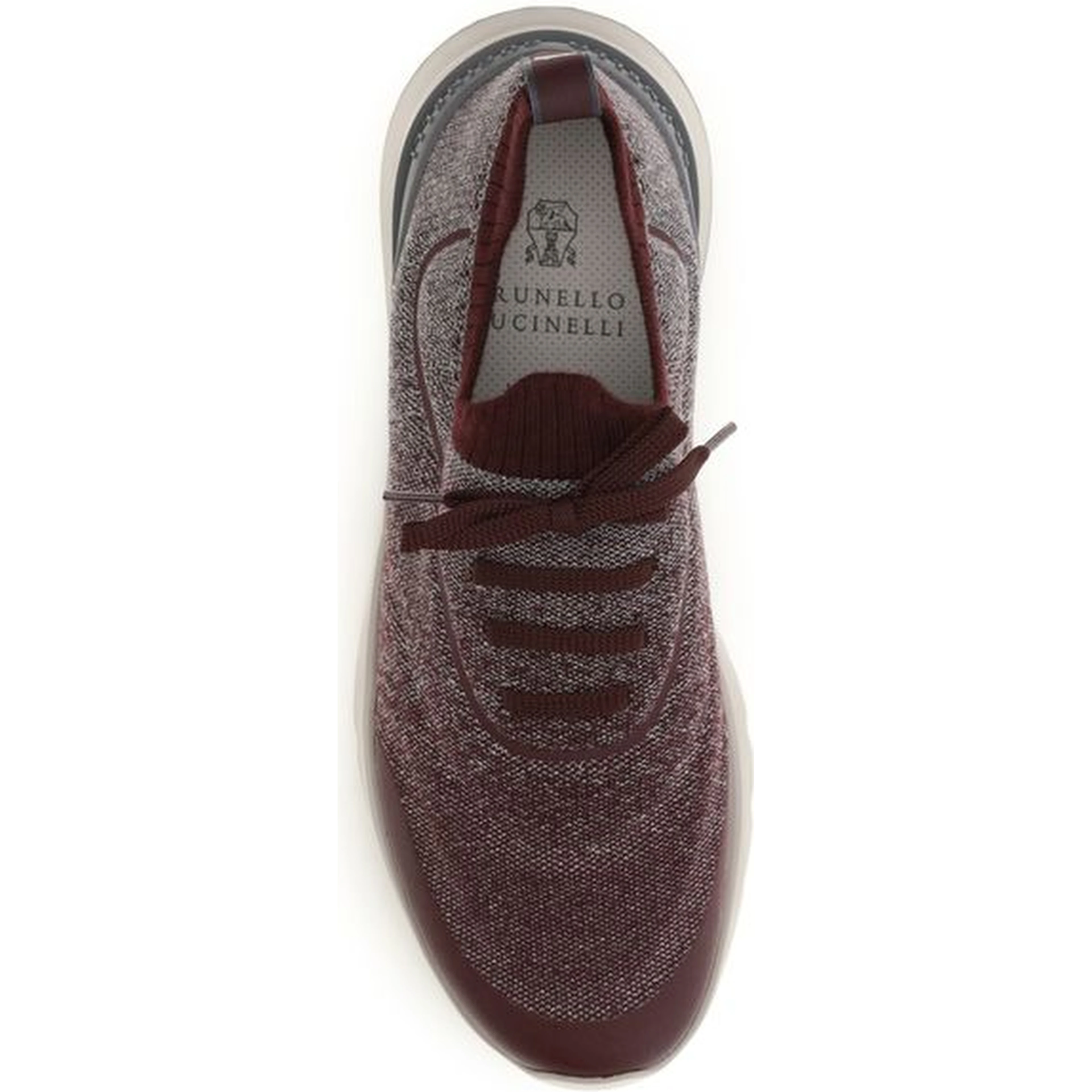 Bordeaux Cotton Athletic Sneakers