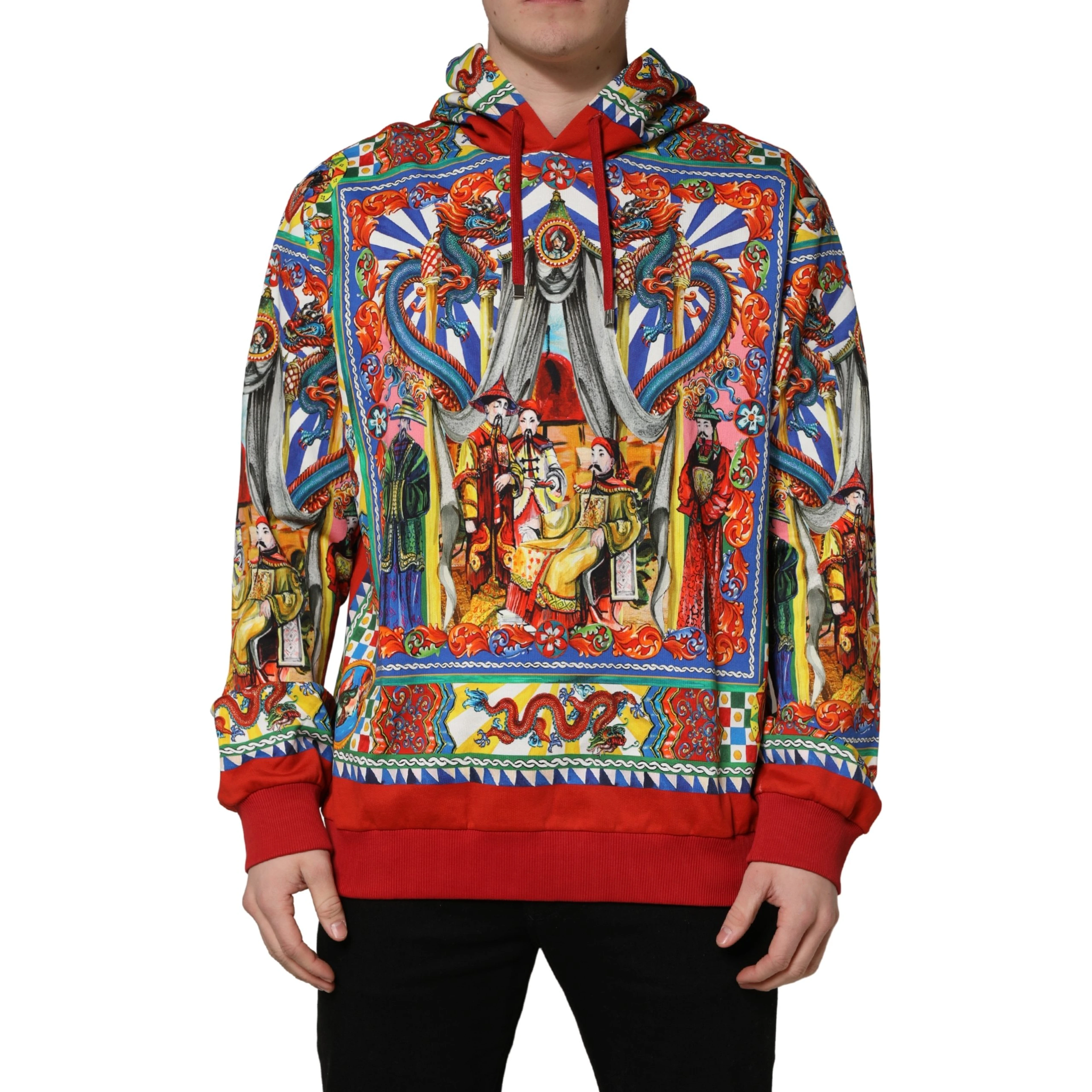 Multicolor Glamzilla Hooded Men Sweatshirt Sweater