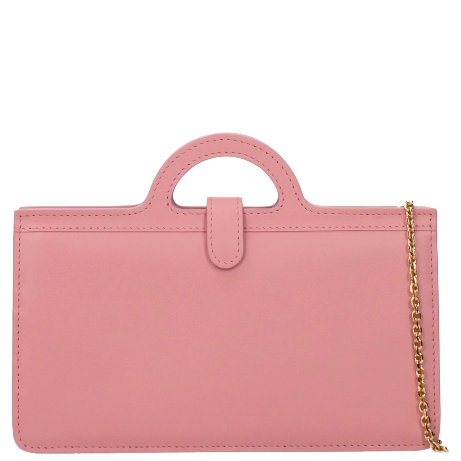 Pink Leather Crossbody Bag