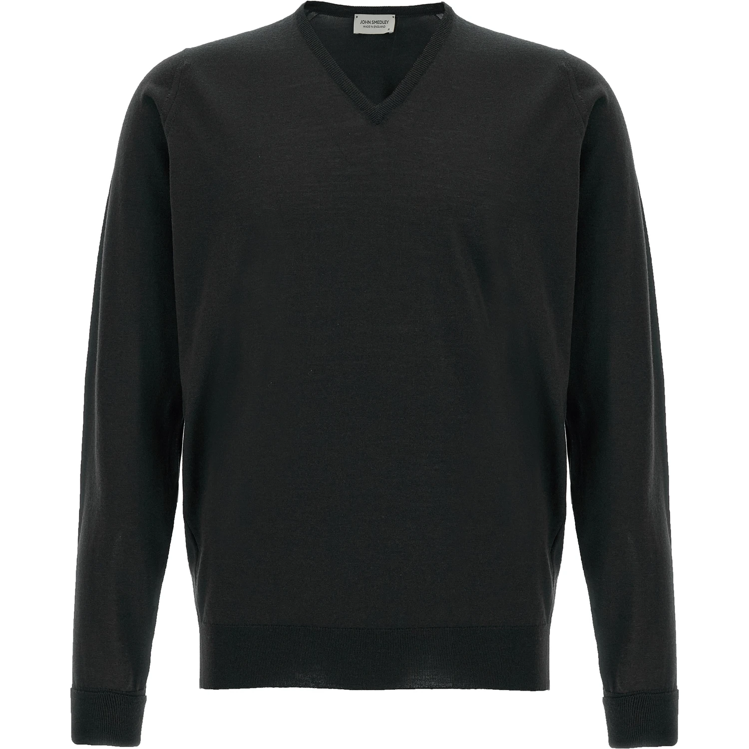 Black Merino Wool Cardigan