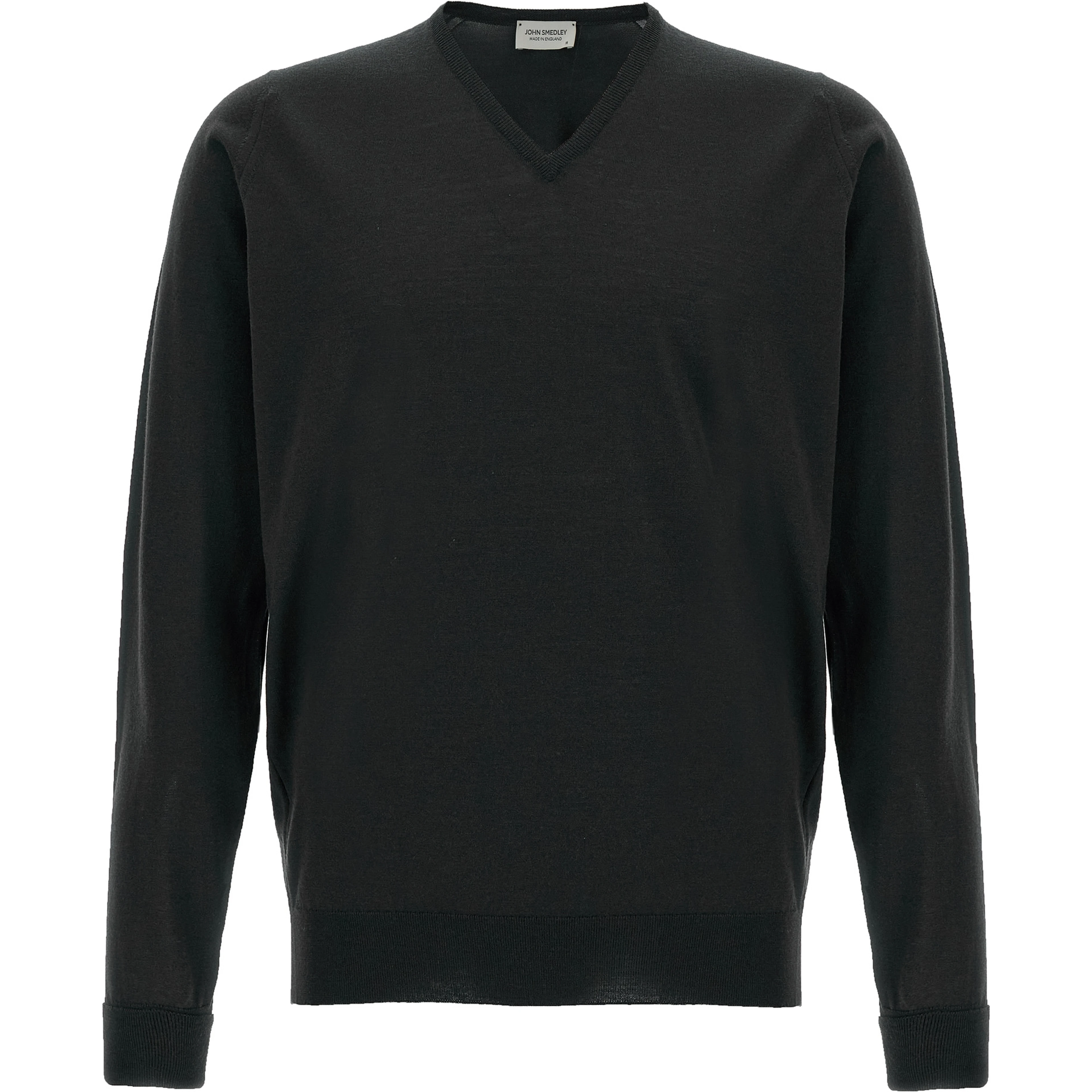 Black Merino Wool Cardigan