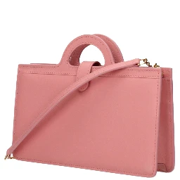 Pink Leather Crossbody Bag
