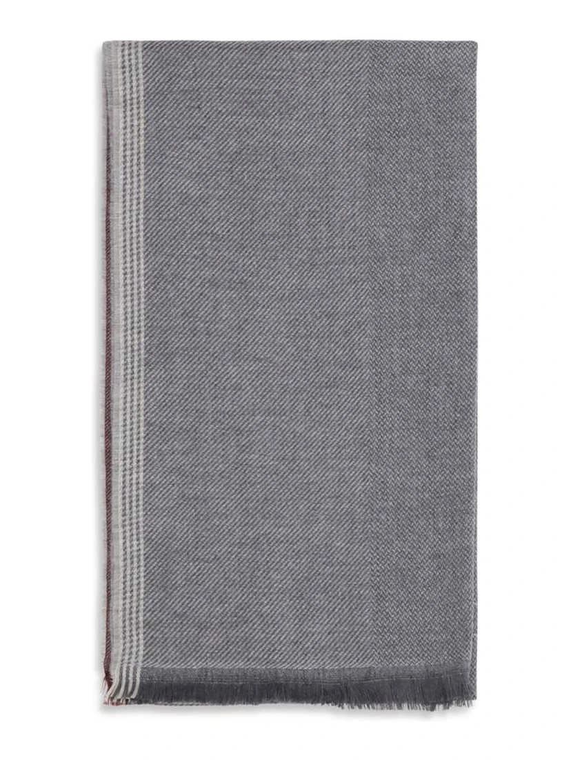 Gray Cashmere Scarf