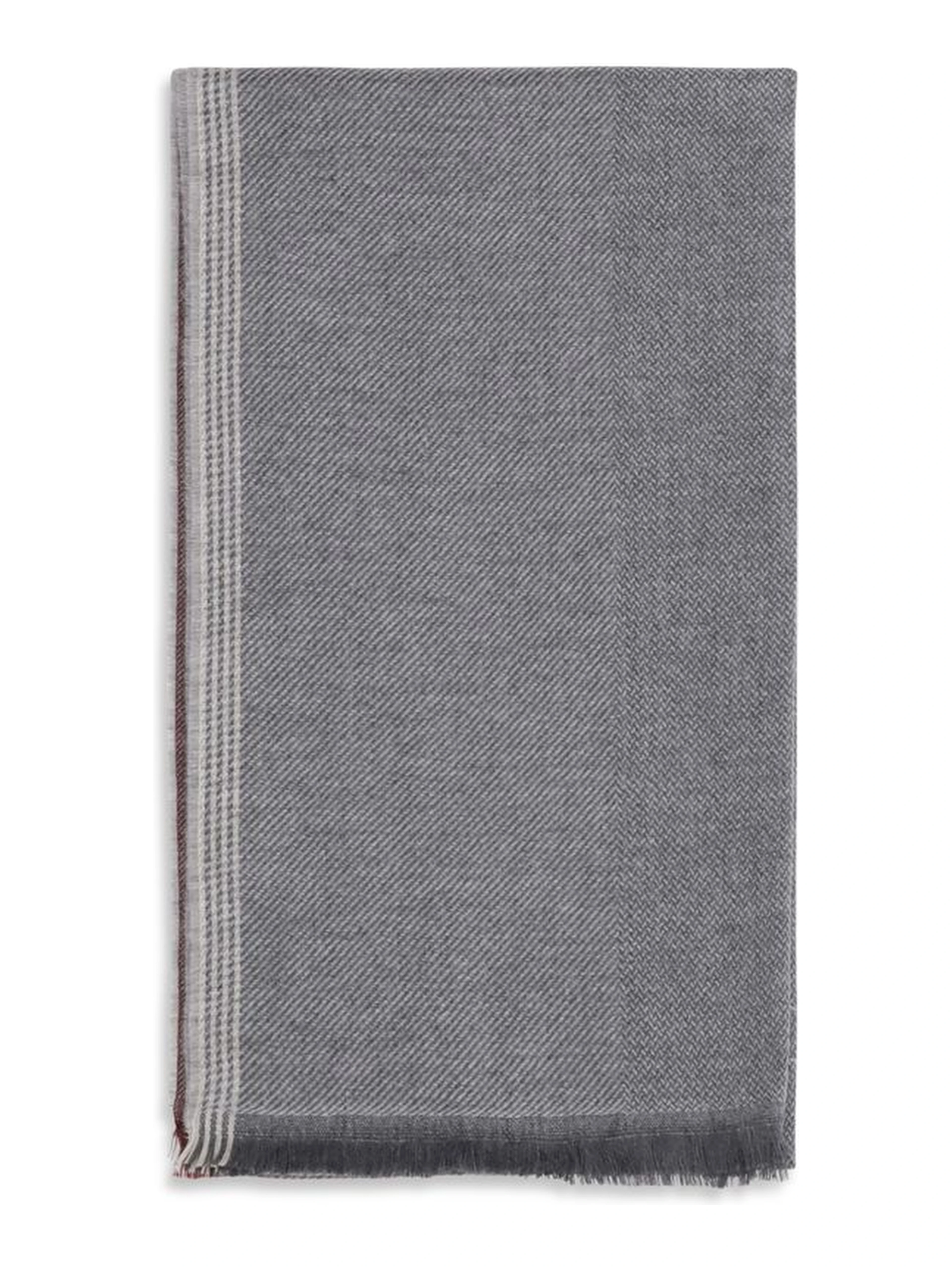 Gray Cashmere Scarf