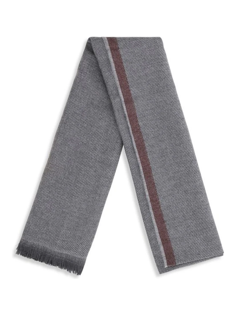 Gray Cashmere Scarf