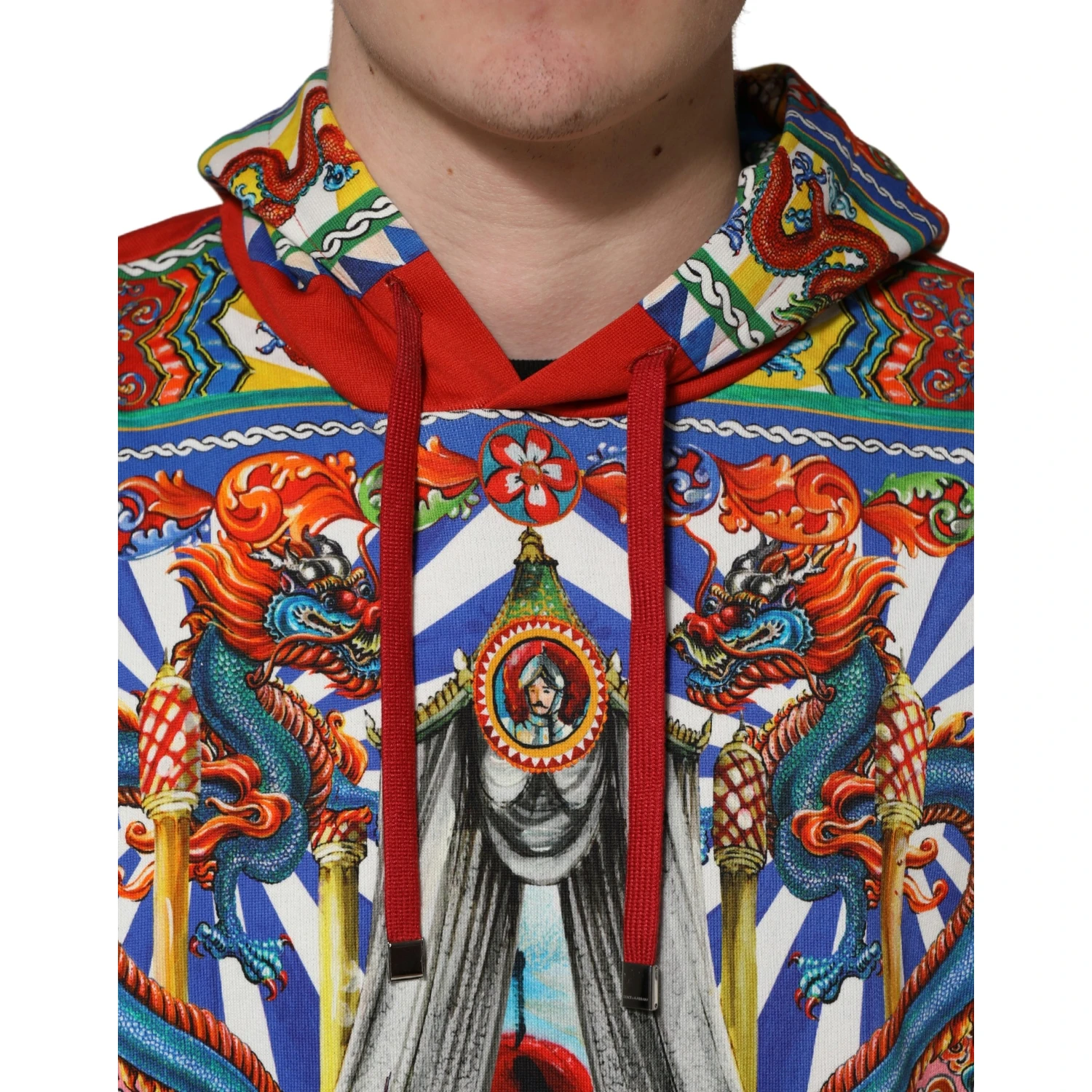 Multicolor Glamzilla Hooded Men Sweatshirt Sweater
