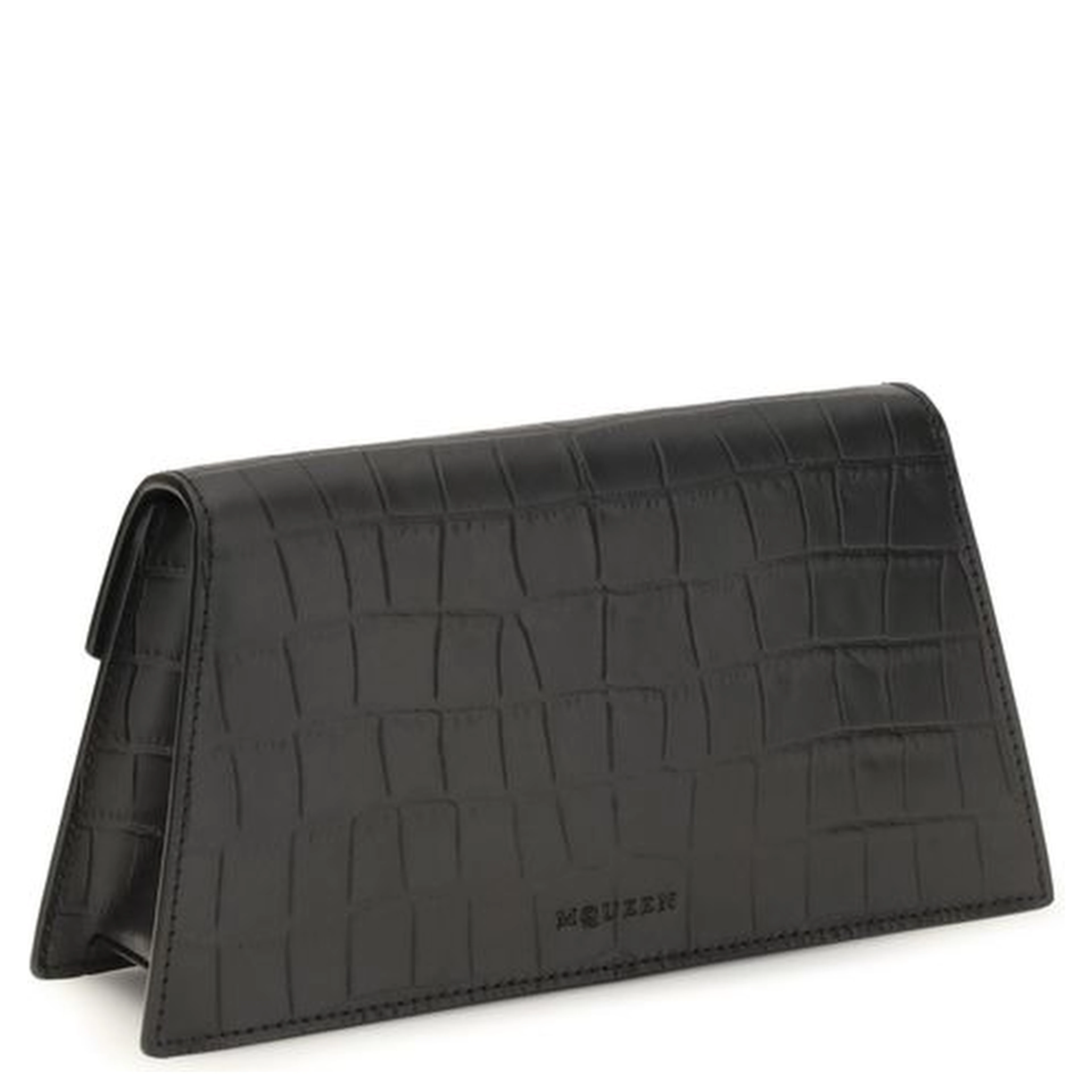 Black Calf Leather Bos Taurus Shoulder Bag