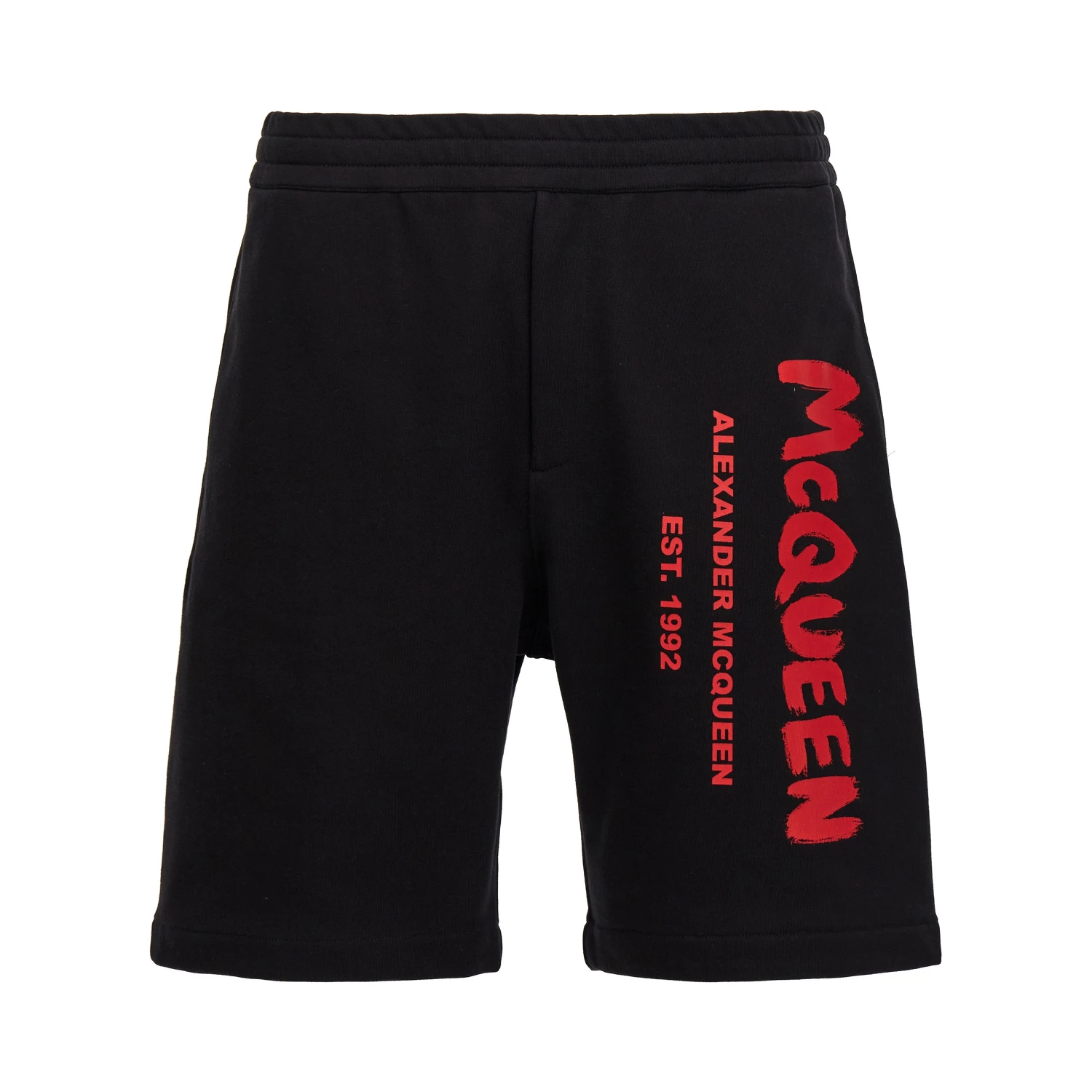 Black Cotton Bermuda Shorts