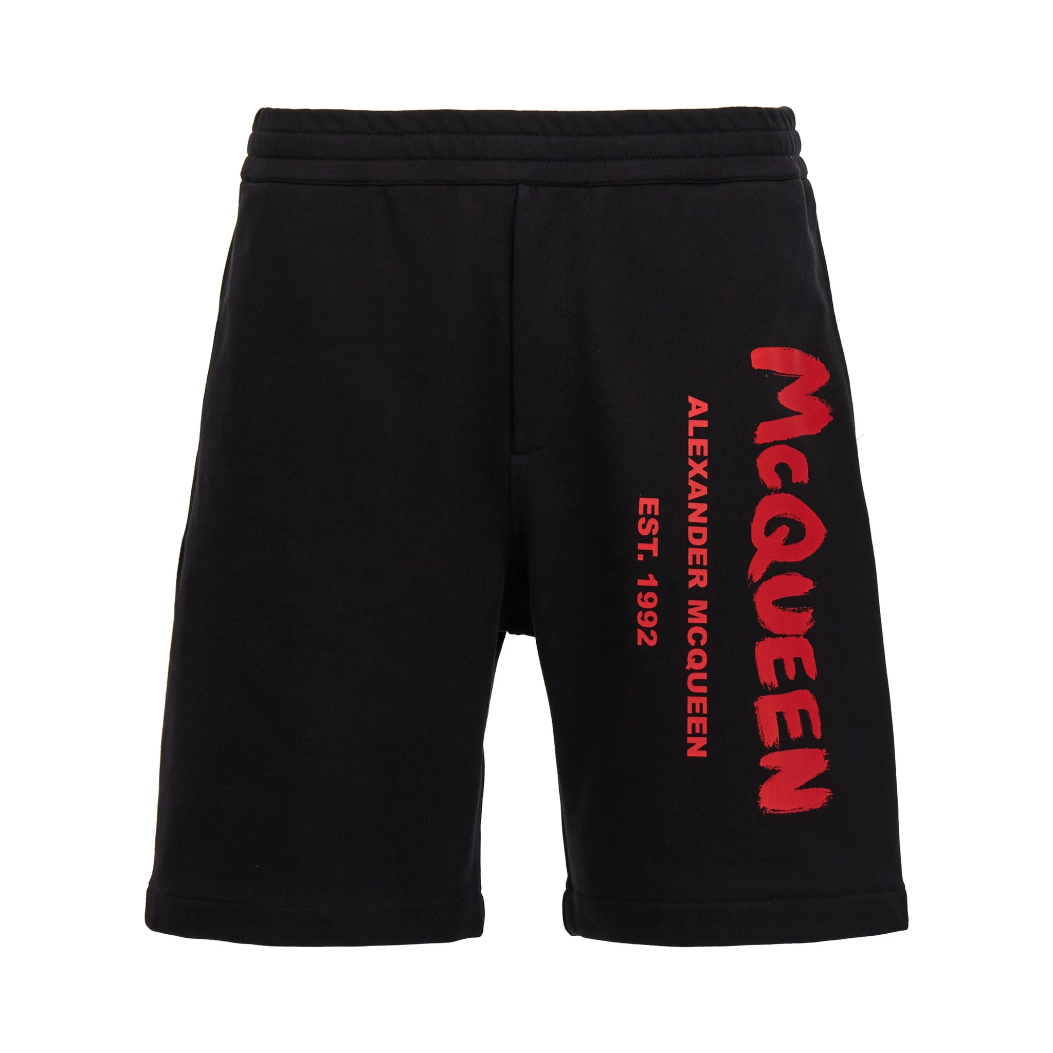 Black Cotton Bermuda Shorts