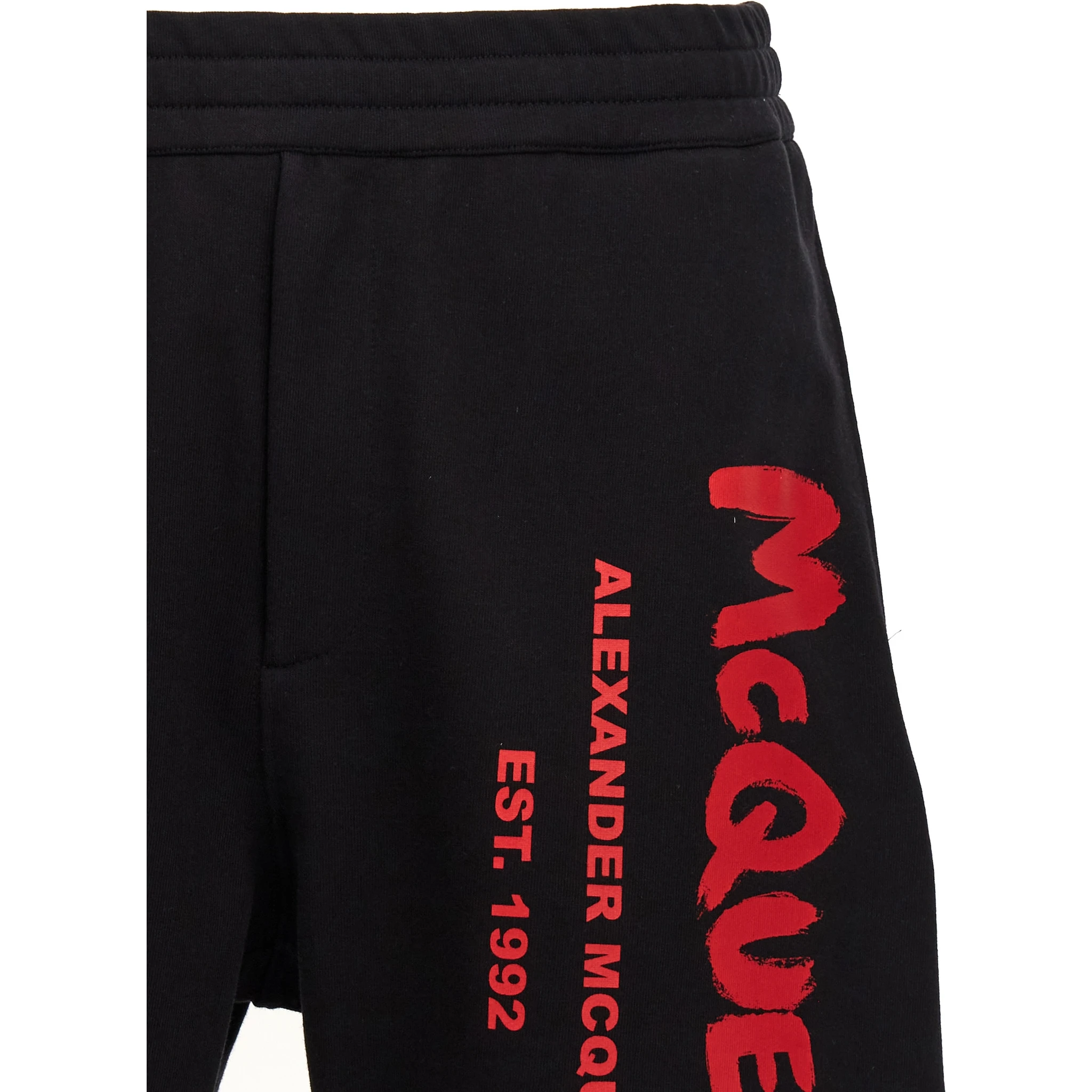 Black Cotton Bermuda Shorts
