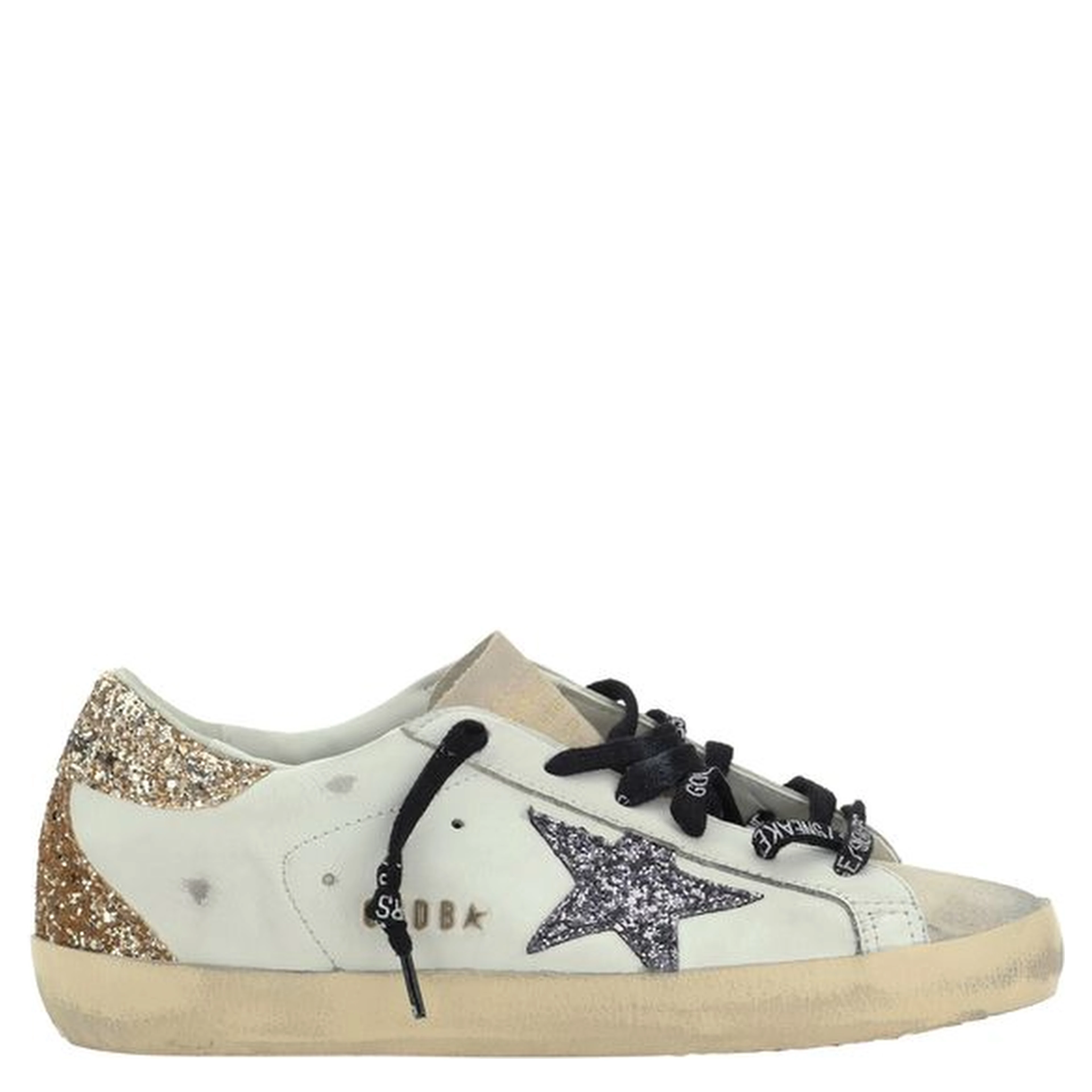 White Calf Leather Bos Taurus Low Top Sneakers