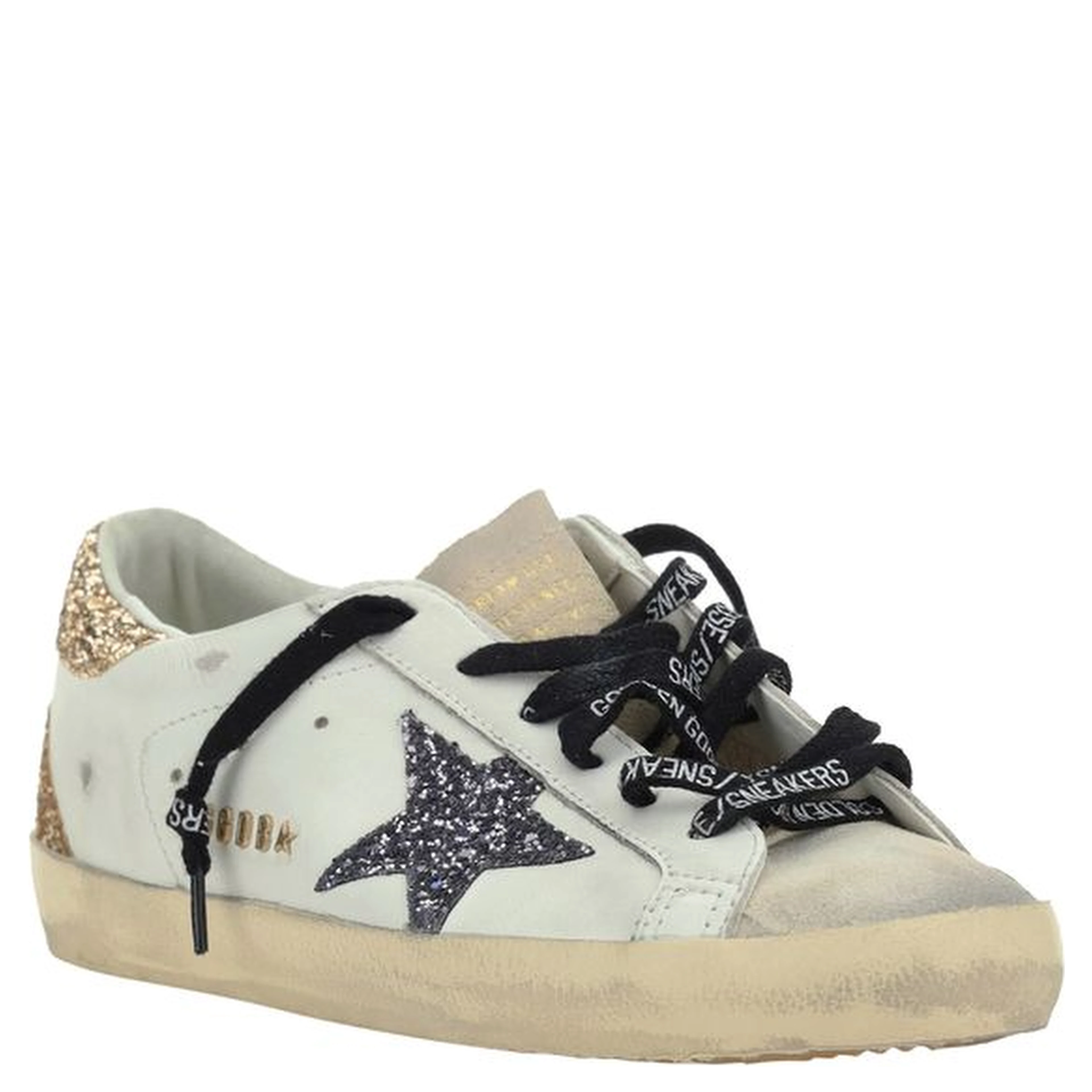 White Calf Leather Bos Taurus Low Top Sneakers