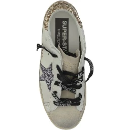 White Calf Leather Bos Taurus Low Top Sneakers