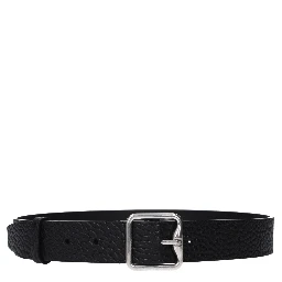 Black Leather Regular Belt