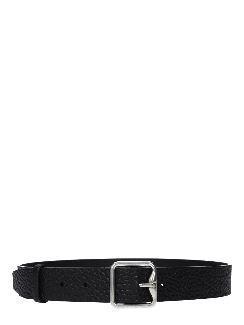 Black Leather Regular Belt