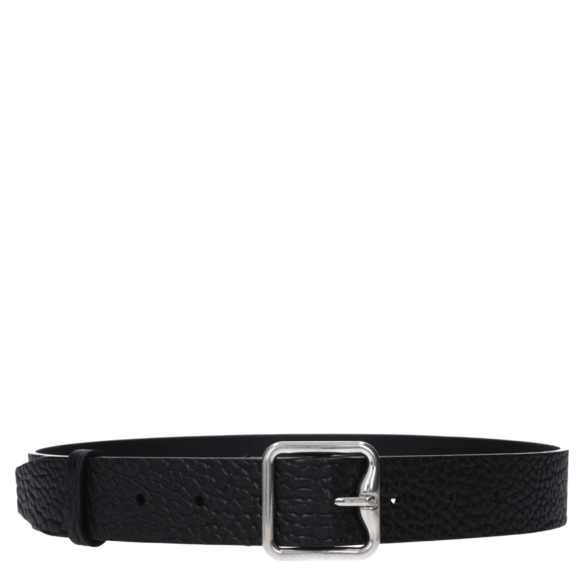 Black Leather Regular Belt