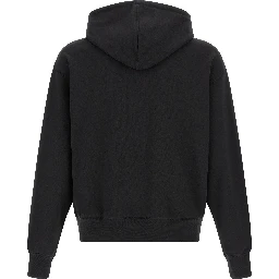 Black Cotton Sweatshirt