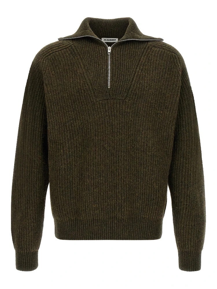 Bicolor Wool Cardigan