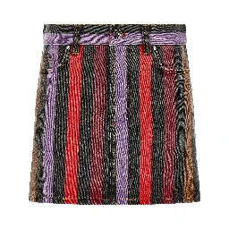 Multicolor Cotton Long Skirt