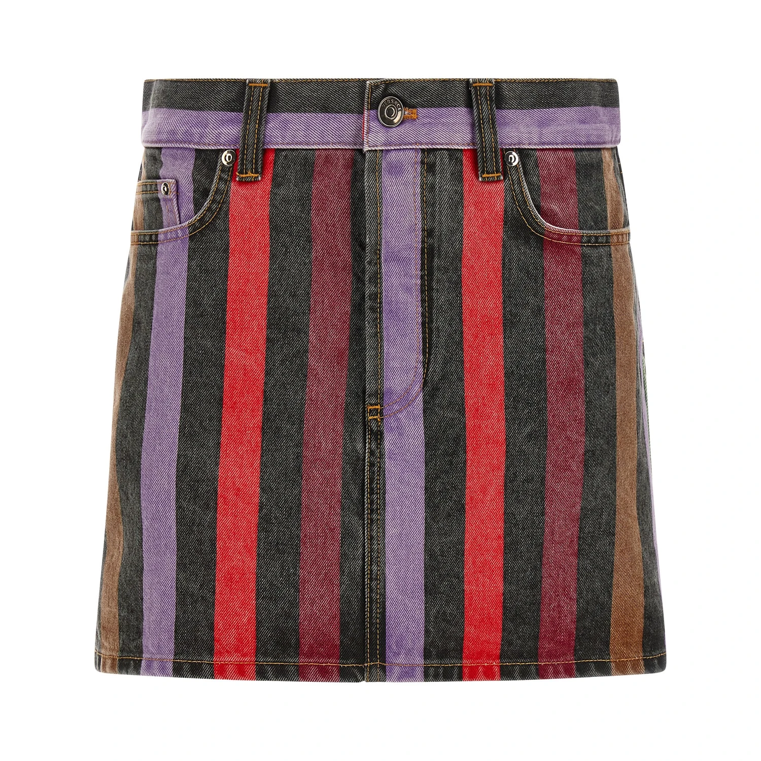 Multicolor Cotton Long Skirt