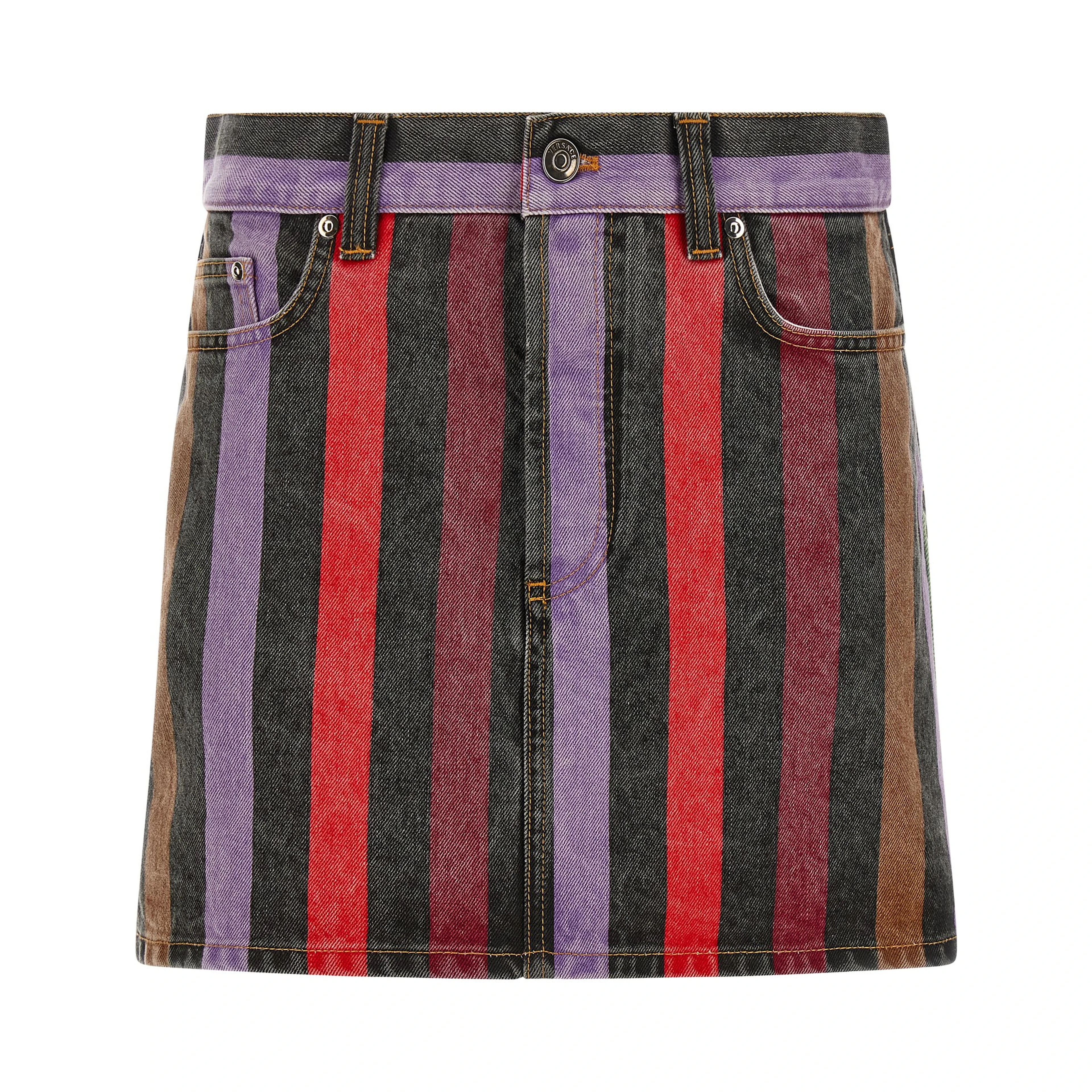 Multicolor Cotton Long Skirt