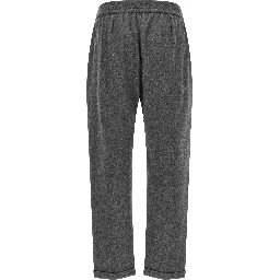 Gray Cotton Casual Pants
