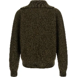 Bicolor Wool Cardigan