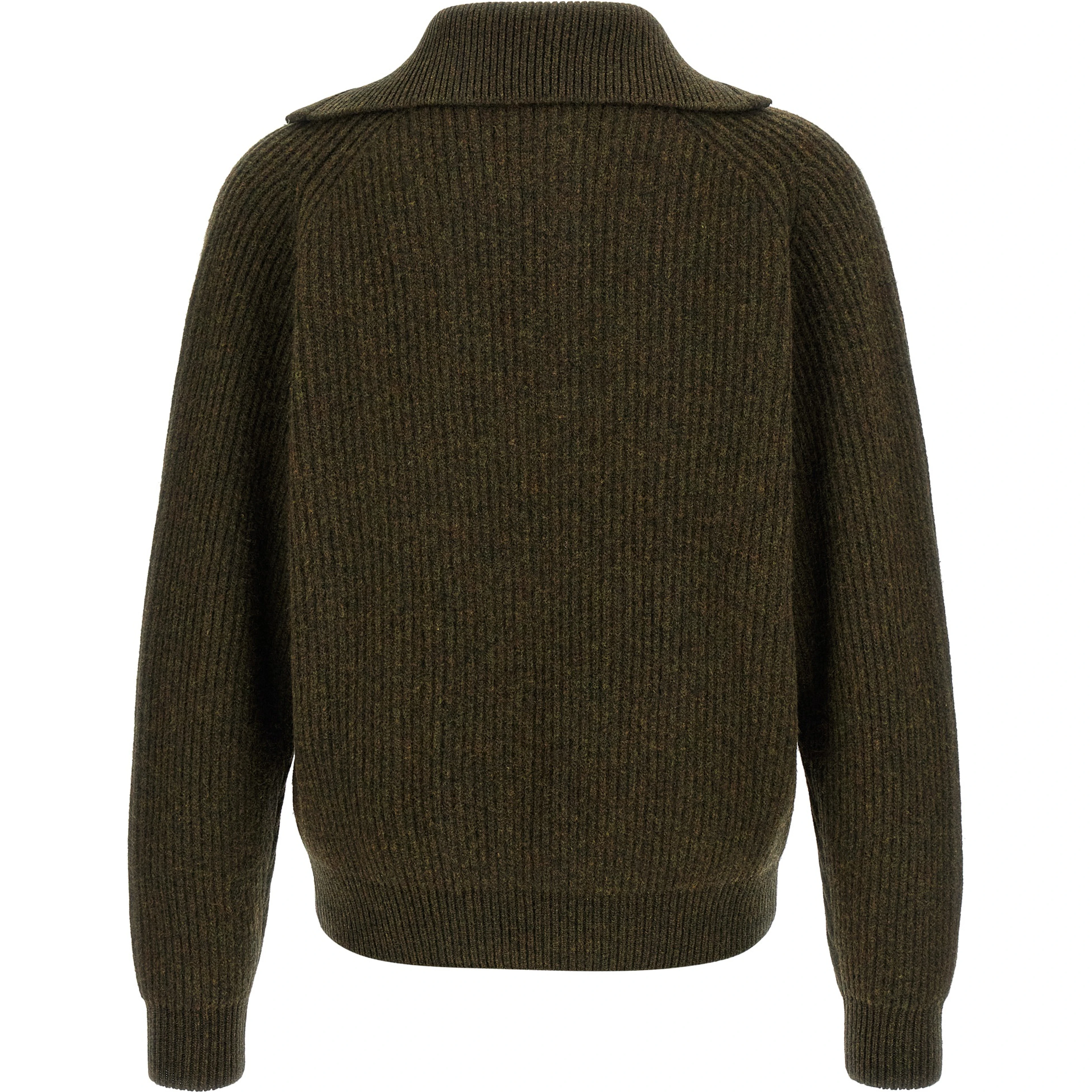 Bicolor Wool Cardigan