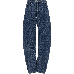 Blue Organic Cotton Relaxed Fit Jeans