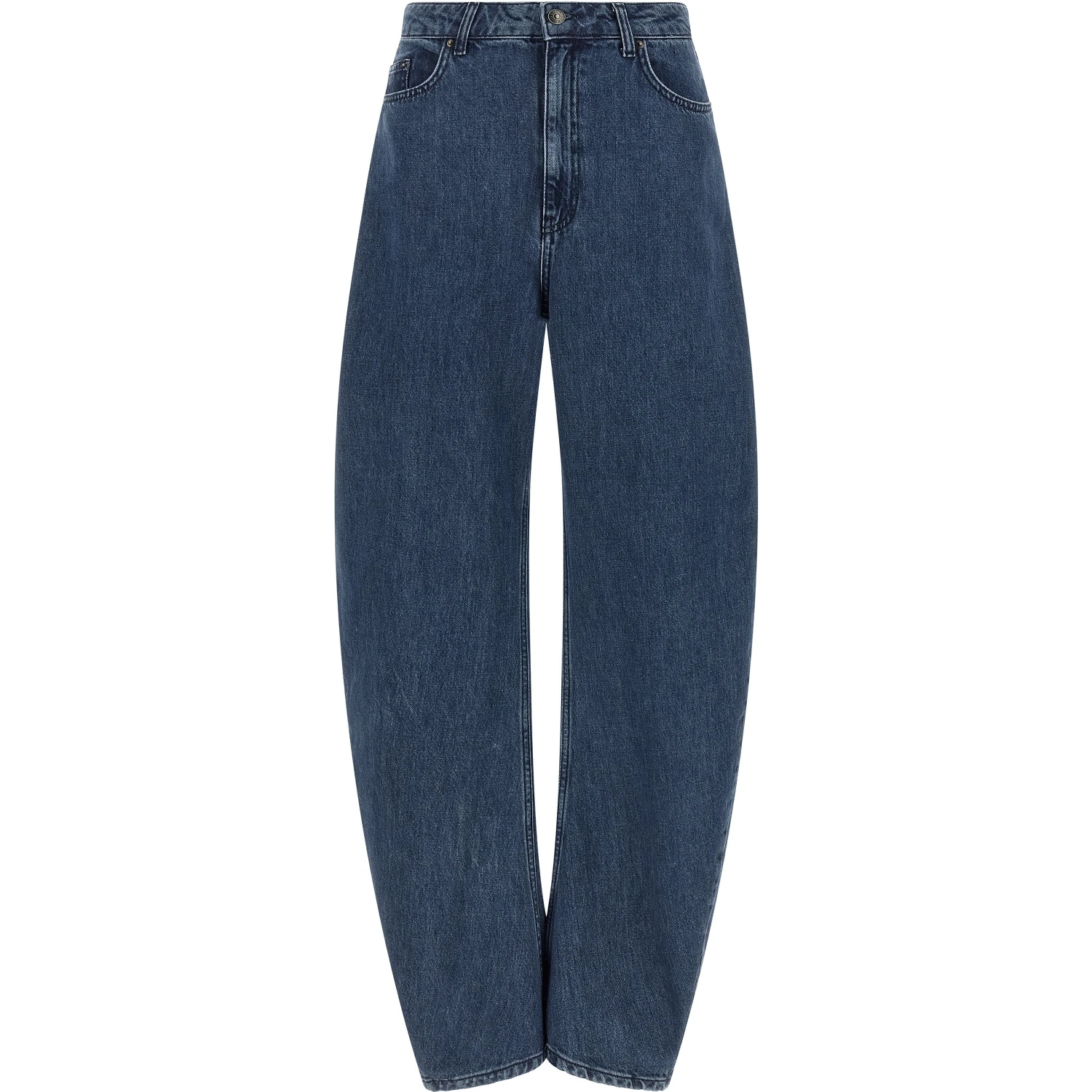 Blue Organic Cotton Relaxed Fit Jeans