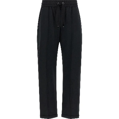 Black Cotton Joggers (Workout Pants)