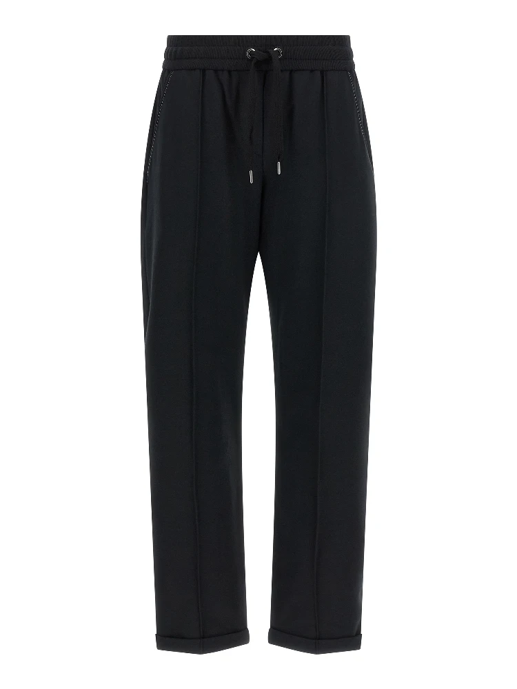 Black Cotton Joggers (Workout Pants)