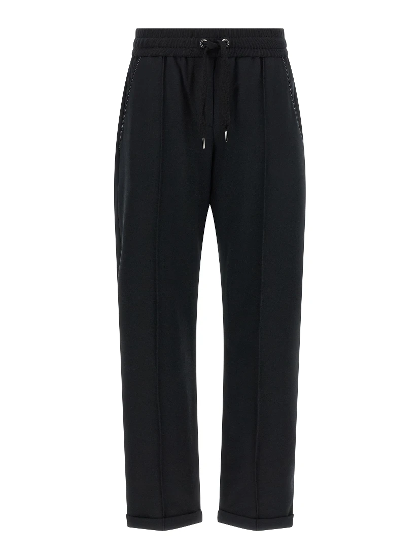 Black Cotton Joggers (Workout Pants)