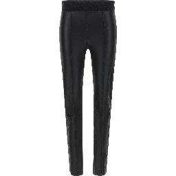 Black Lamb Leather Leggings