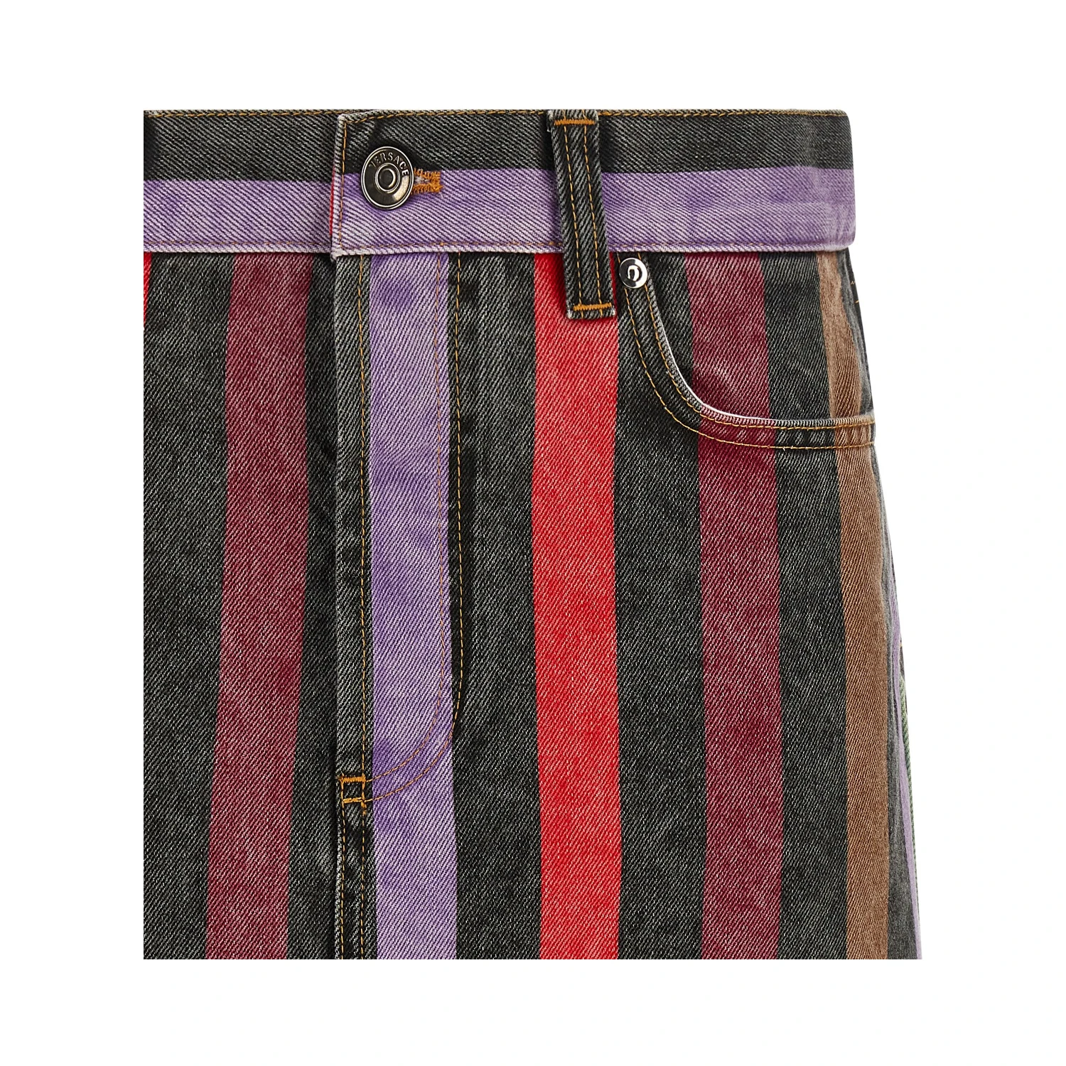 Multicolor Cotton Long Skirt