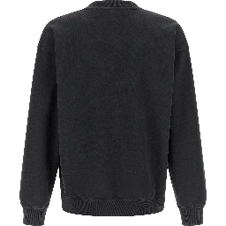 Black Cotton Sweatshirt