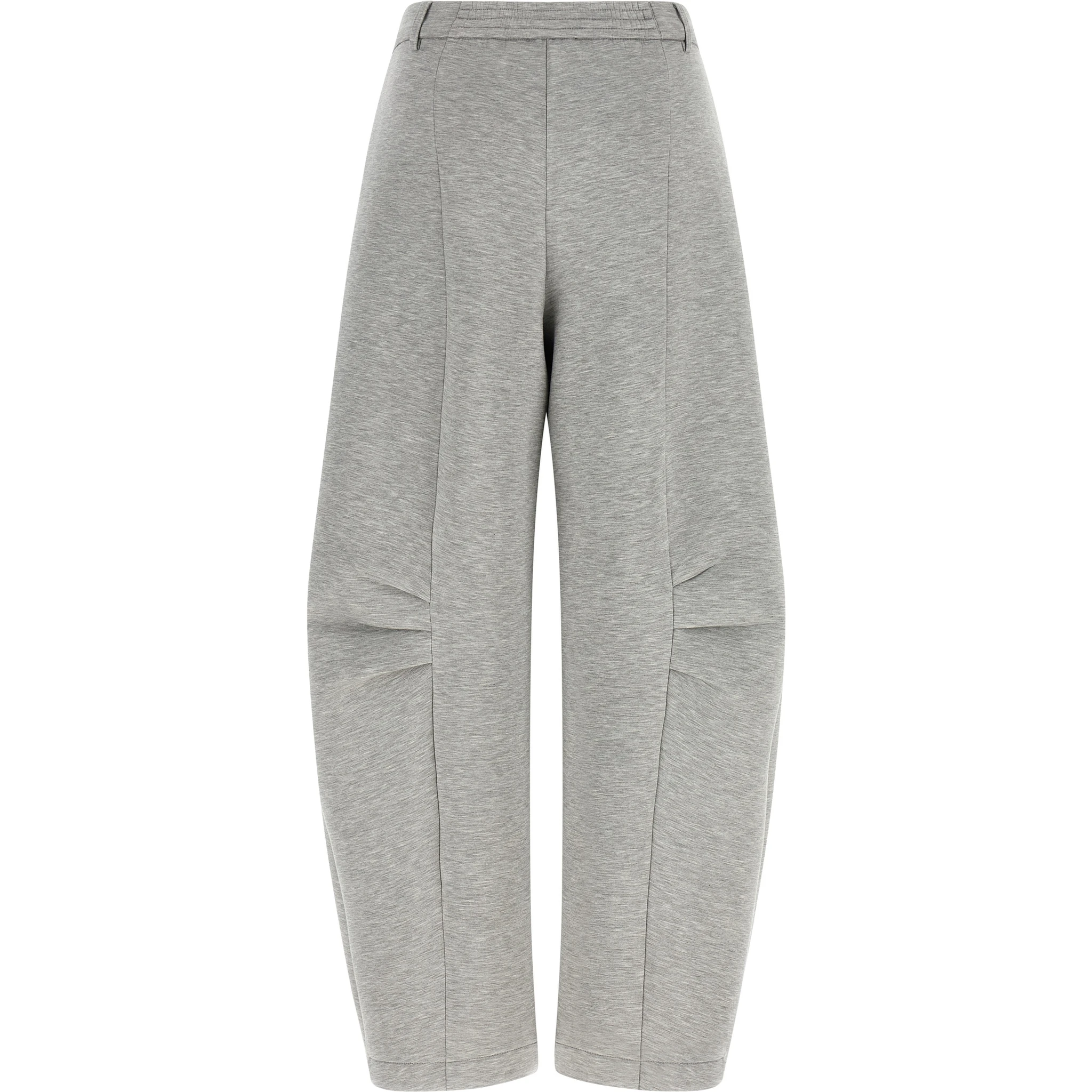 Gray Viscose Cargo Pants