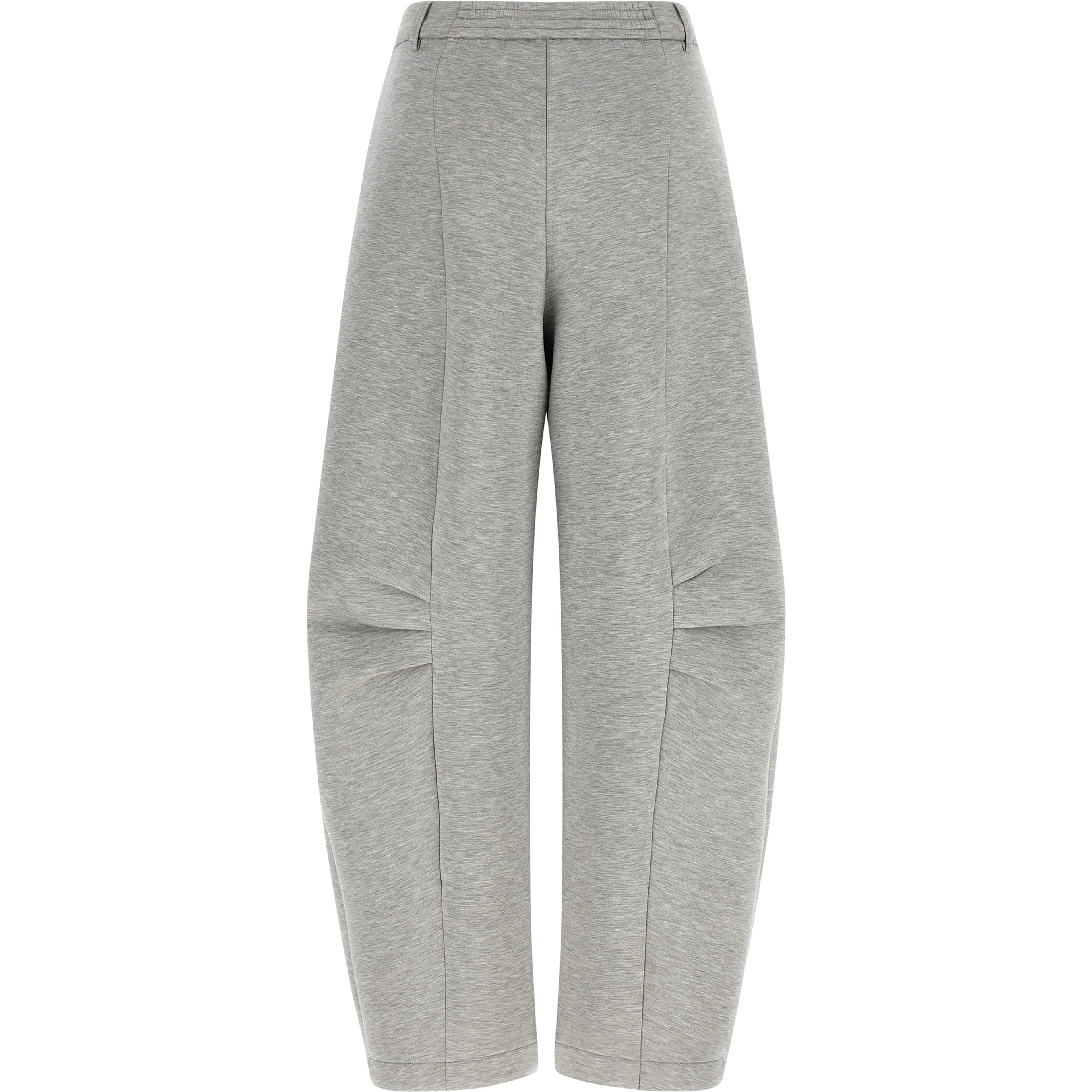 Gray Viscose Cargo Pants