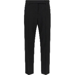 Black Virgin Wool Dress Pants