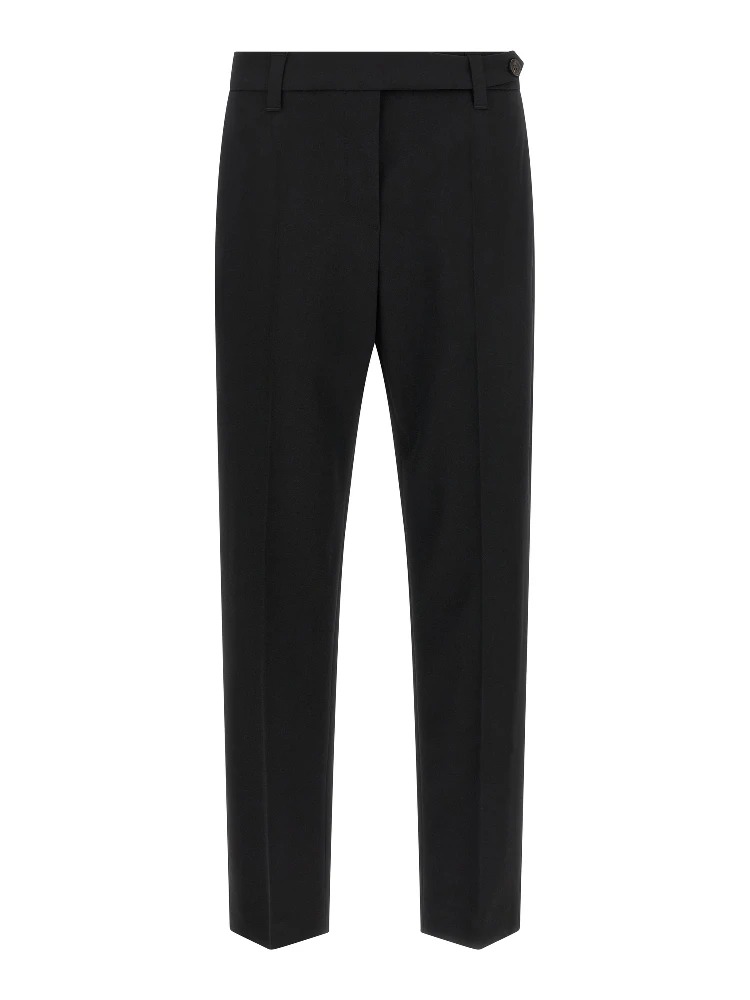 Black Virgin Wool Dress Pants