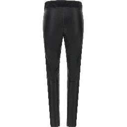 Black Lamb Leather Leggings