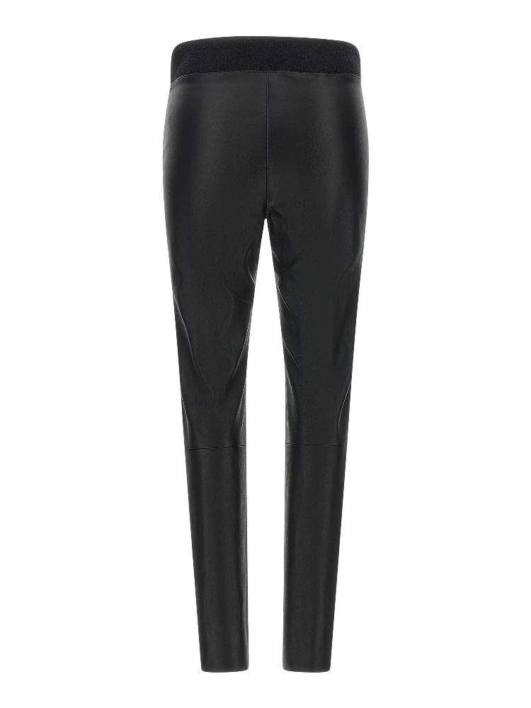 Black Lamb Leather Leggings alternative