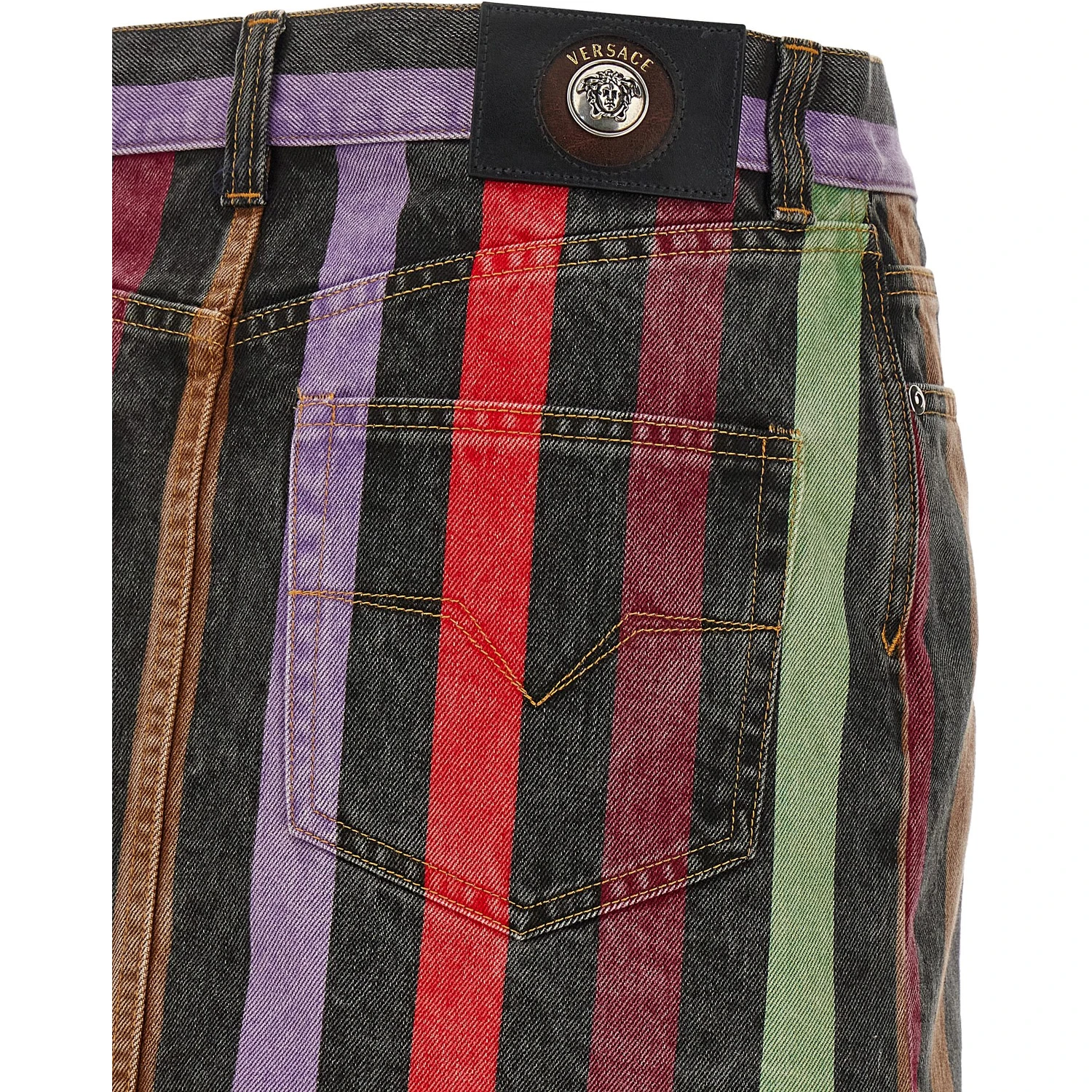 Multicolor Cotton Long Skirt