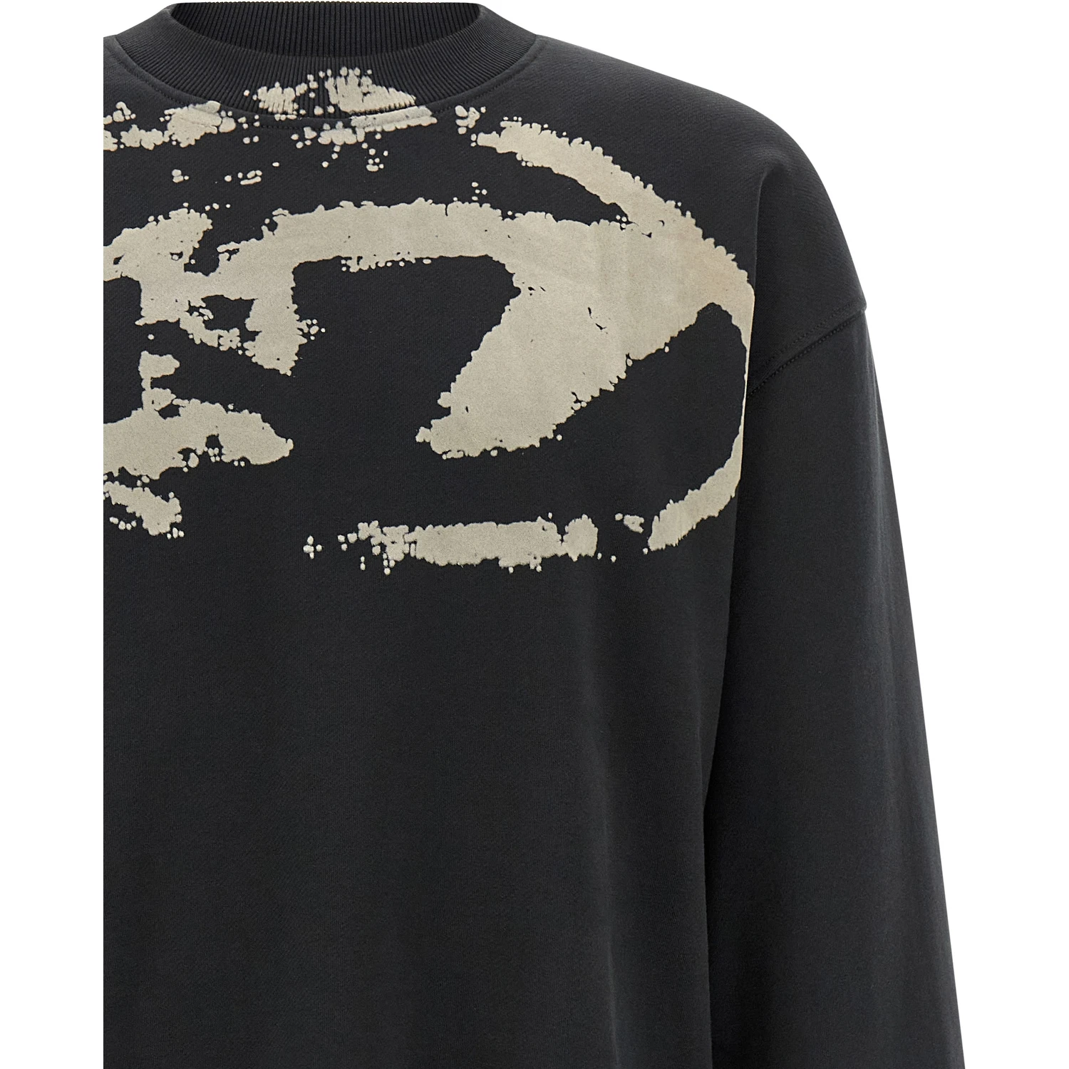 Black Cotton Sweatshirt