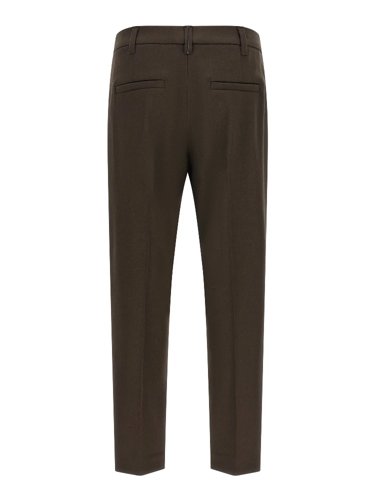 Brown Virgin Wool Dress Pants alternative